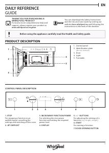 Manual Whirlpool W6 MN810 Microwave