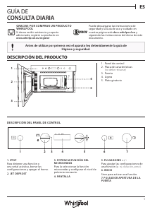 Manual de uso Whirlpool W6 MN810 Microondas