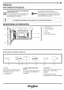 Bruksanvisning Whirlpool W6 MN810 Mikrovågsugn