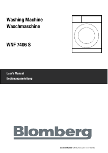 Bedienungsanleitung Blomberg WNF 7406 S Waschmaschine