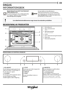 Bruksanvisning Whirlpool W6 MW561 Mikrovågsugn