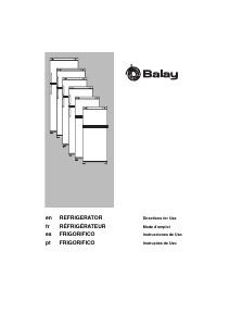 Handleiding Balay 3FE2530B Koel-vries combinatie