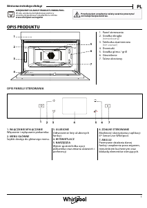Instrukcja Whirlpool W9 MD260 BSS Kuchenka mikrofalowa