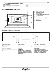 Manual Whirlpool W9 MD260 IXL Cuptor cu microunde