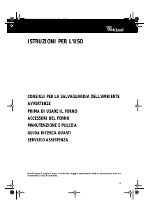 Manuale Whirlpool AKZ 502 AV Forno