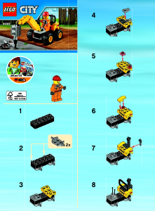 Handleiding Lego set 30312 City Drilboor