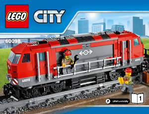 Käyttöohje Lego set 60098 City Raskas rahtijuna