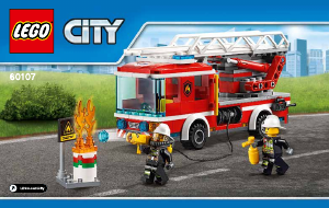 Manual de uso Lego set 60107 City Camión de bomberos con escalera