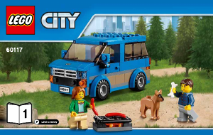 Käyttöohje Lego set 60117 City Pakettiauto ja asuntovaunu