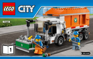 Handleiding Lego set 60118 City Vuilniswagen