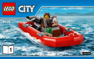 Manual de uso Lego set 60129 City Barco patrulla de la policía