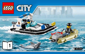 Brugsanvisning Lego set 60130 City Fængselsø