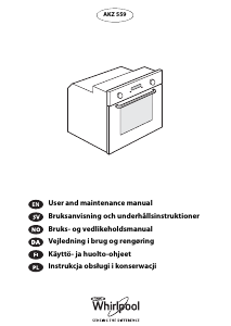 Manual Whirlpool AKZ 559/IX Oven
