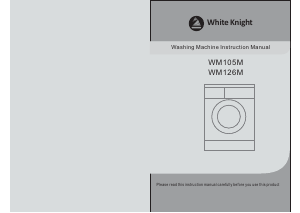 Manual White Knight WM126M Washing Machine