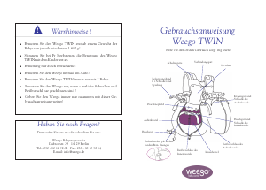 Bedienungsanleitung Weego Twin Babytrage