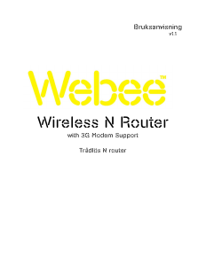 Bruksanvisning Webee Wireless N Router