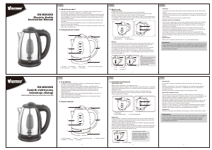 Instrukcja Vakoss EK-W202KS Czajnik