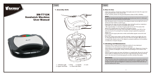 Manual Vakoss SM-T712K Contact Grill