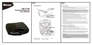 Manual Vakoss SM-T715K Contact Grill