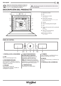 Manual de uso Whirlpool AKZ9 626 IX Horno