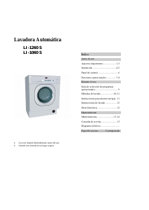 Manual de uso Teka LI 1060 S Lavadora