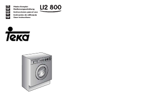 Manual Teka LI2 800 Máquina de lavar roupa