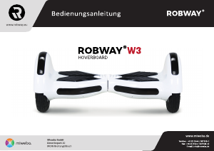 Bedienungsanleitung Robway W3 Hoverboard