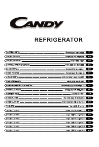 Bruksanvisning Candy CCDS 6172FWH Kjøleskap