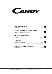 Εγχειρίδιο Candy FCNE625X WIFI Φούρνος