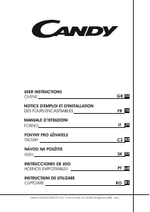 Manual Candy FCNE635X Oven