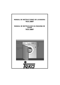 Manual de uso Teka TKX1 800T Lavadora