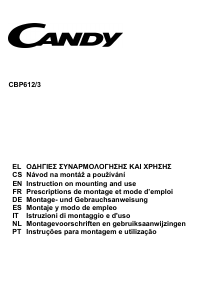 Manual de uso Candy CBP612/3 Campana extractora