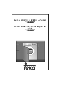 Manual Teka TKX1 1000T Máquina de lavar roupa