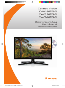 Manual Caratec CAV226DSW LED Television