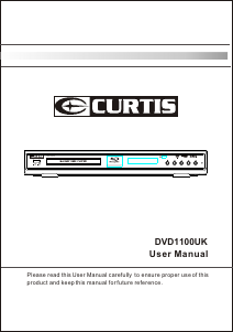 Manual Curtis DVD1100UK Blu-ray Player