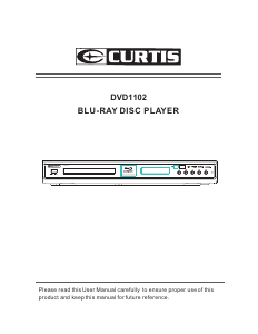 Manual Curtis DVD1102 Blu-ray Player