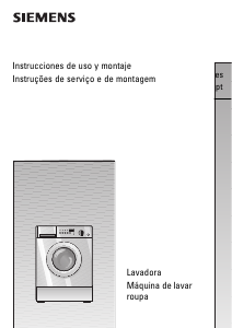 Manual Siemens WDI1440EE Máquina de lavar roupa