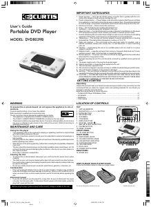 Handleiding Curtis DVD8039B DVD speler