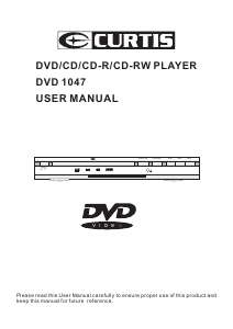 Mode d’emploi Curtis DVD1047 Lecteur DVD