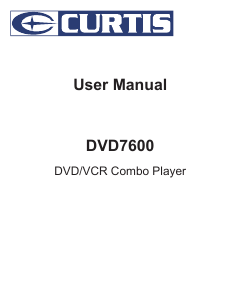 Manual Curtis DVD7600 DVD Player