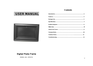 Manual Curtis DPB701 Digital Photo Frame