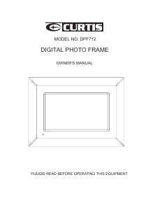 Manual Curtis DPF712 Digital Photo Frame