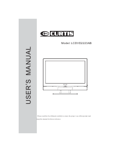 Manual Curtis LCDVD2223AB LCD Television