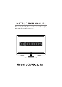 Manual Curtis LCDVD2224A LCD Television
