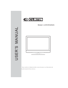 Manual Curtis LCDVD3202A LCD Television