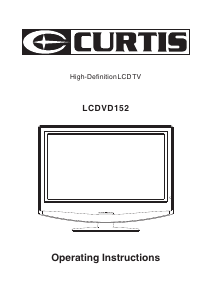 Mode d’emploi Curtis LCDVD152 Téléviseur LCD