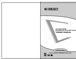 Manual Curtis LCDVD199A-2 LCD Television