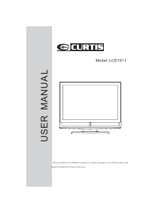 Manual Curtis LCD1911 LCD Television