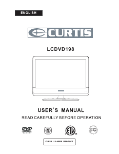 Handleiding Curtis LCDVD198 LCD televisie