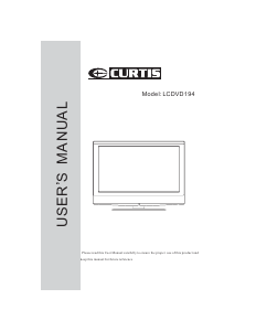 Manual Curtis LCDVD194 LCD Television